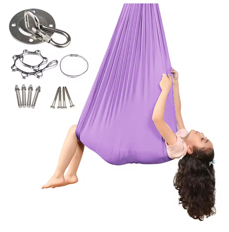 Lila Flow Therapieschaukel von Kiddyflow – sensorische Schaukel für Kinder